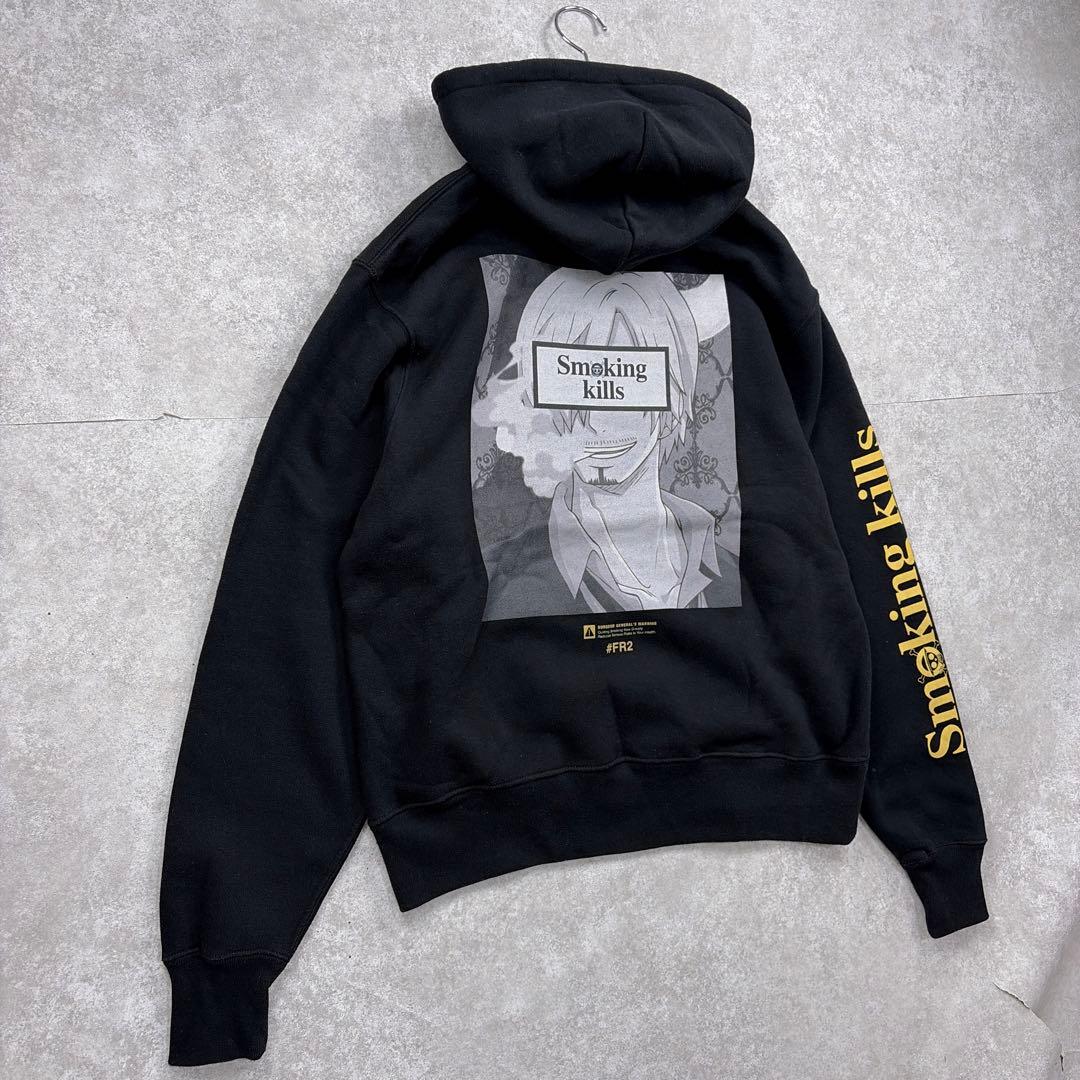 希少✨FR2 エフアールツー　ワンピースコラボ　サンジ　パーカー　黒　M 美品