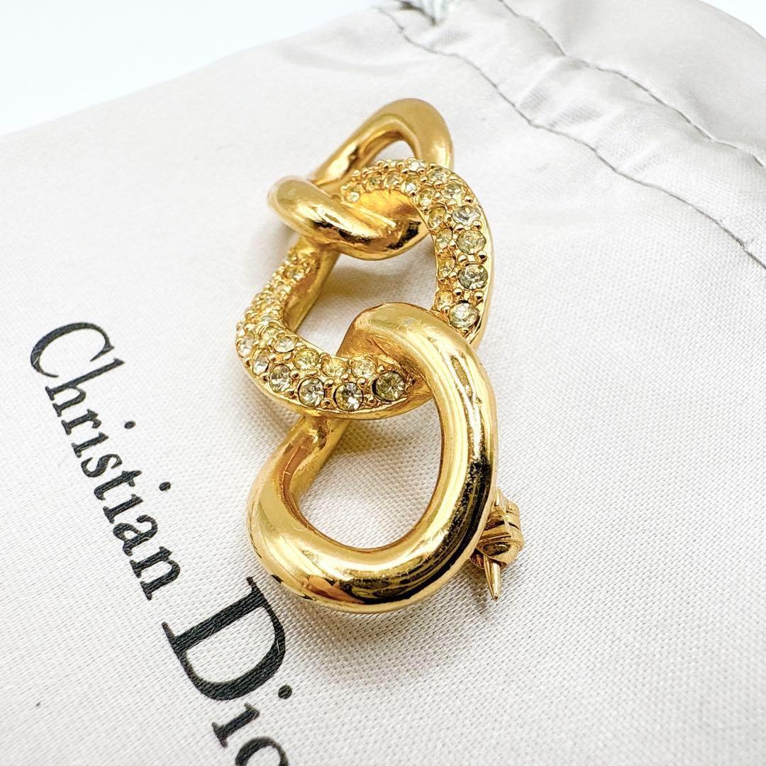 2528極美品✨Dior ブローチ CD ロゴ 希少 刻印