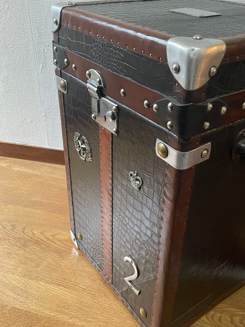 イギリスアンティーククロコのボックス