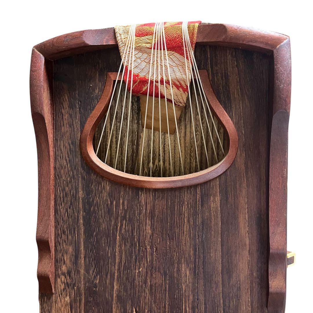 現状品】琴 すだれ彫 蒔絵 13弦 鳳凰 - メルカリ