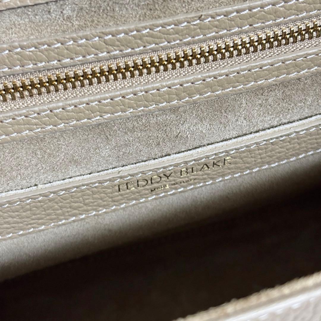 H291 未使用級✨ テディブレイク　ハンドバッグ　2way レザー　チャーム