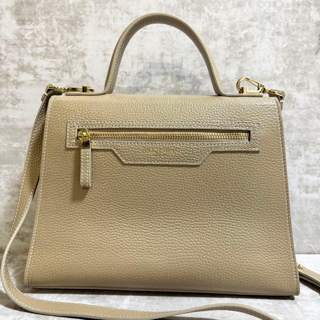 H291 未使用級✨ テディブレイク　ハンドバッグ　2way レザー　チャーム