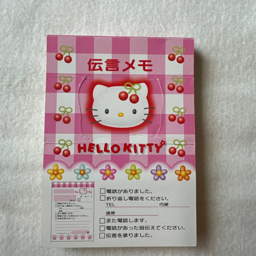 希少レア 平成レトロキティ ハローキティ メモ帳 大判メモ帳 サンリオ