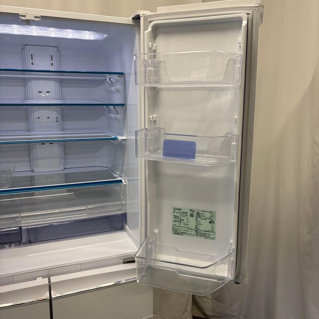 48　三菱　冷蔵庫　400L級　大型　フレンチドア　白　綺麗　設置無料　安い‼️