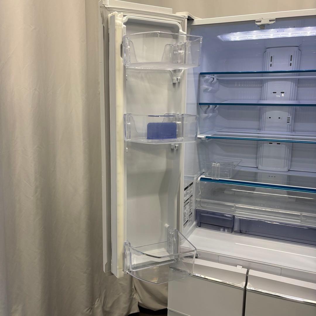 48　三菱　冷蔵庫　400L級　大型　フレンチドア　白　綺麗　設置無料　安い‼️