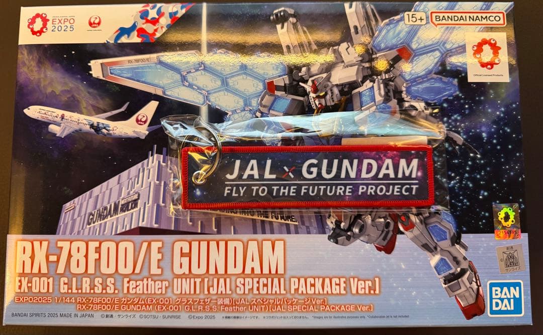 大阪関西万博 JAL特別仕様ガンダム RX-78F00/E＆JALフライトタグ JAL