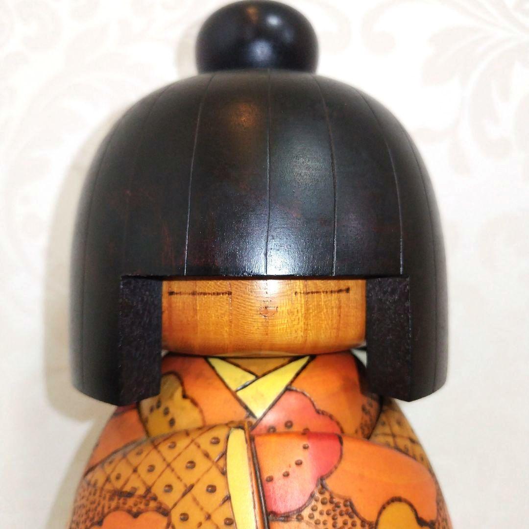 P*i様 こけし【花美】 高見沢一夫 かずを 大型33cm 名札付き 内閣