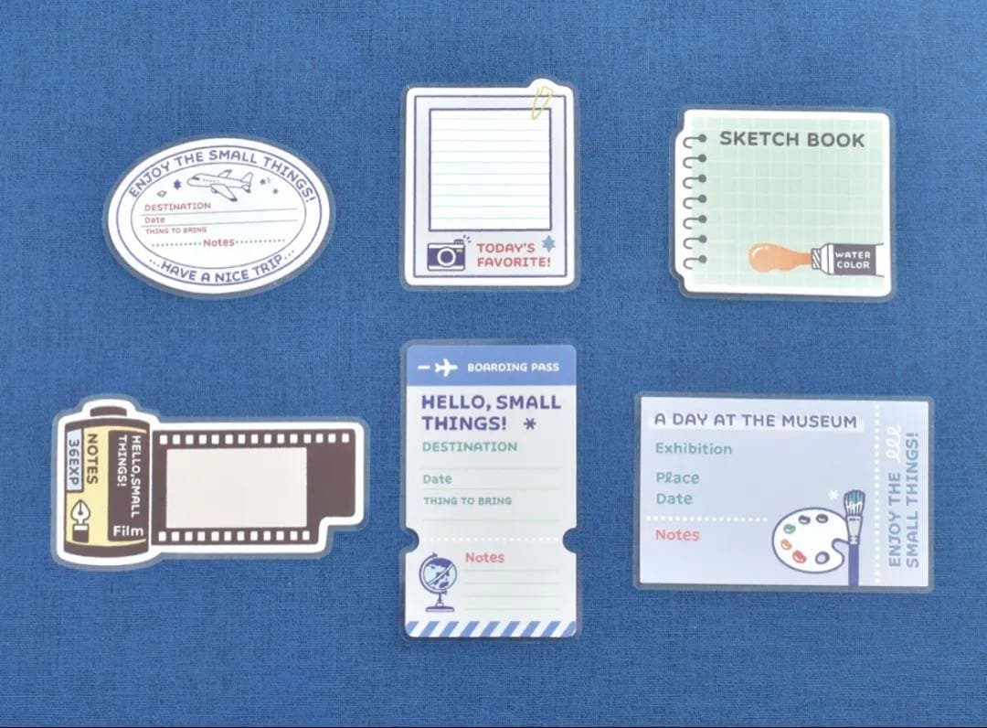 ① eric さん フレーク 付箋 2点 12柄