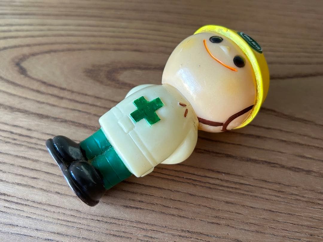 珍品 昭和57年頃 大成建設 ソフビ人形 週刊文春 コラム 立ち話 キャラクター