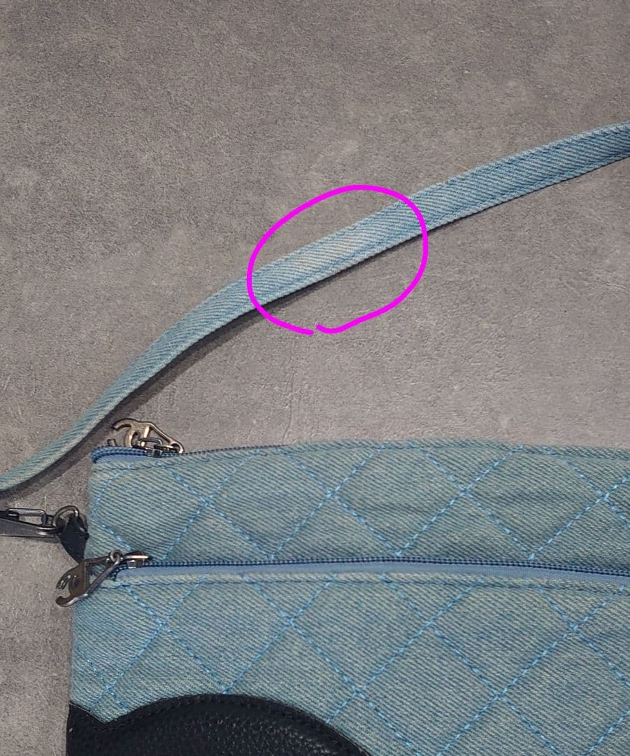 CHANEL　シャネル　ノベルティ　バッグ　ショルダー　デニム　斜めがけ可能