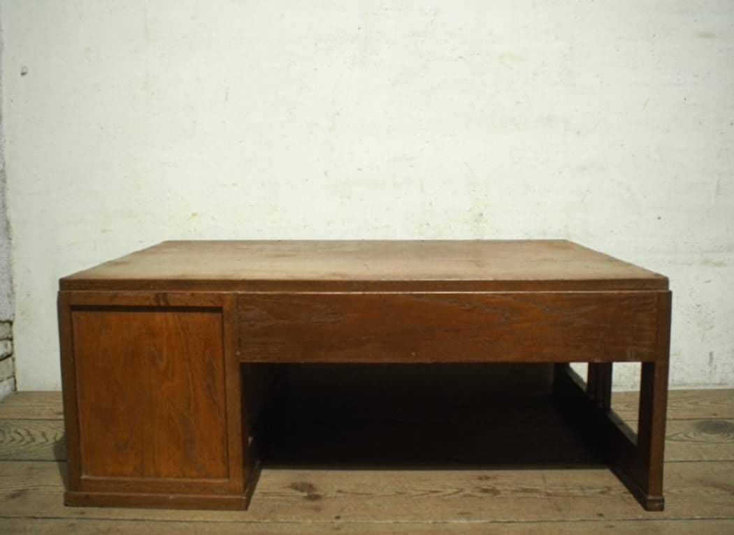 1041 ヴィンテージ ロータイプの片袖机 文机 書斎 センターテーブル