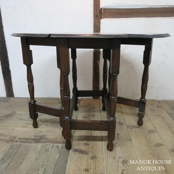 イギリス アンティーク 家具 ゲートレッグテーブル ダイニング 英国 6634d