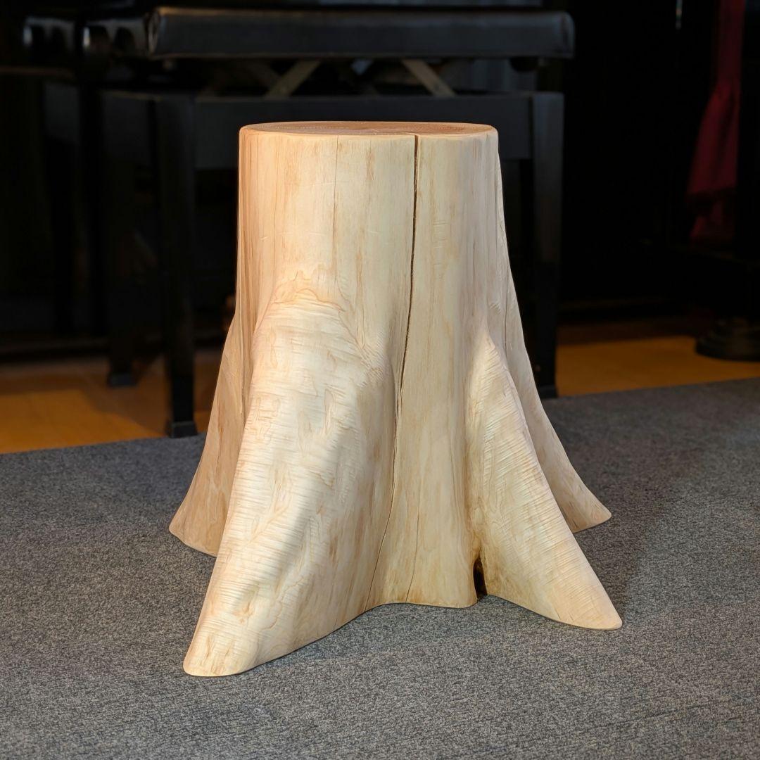 fromjapan6618　檜　切り株　丸太　椅子　スツール 高さ約40㎝