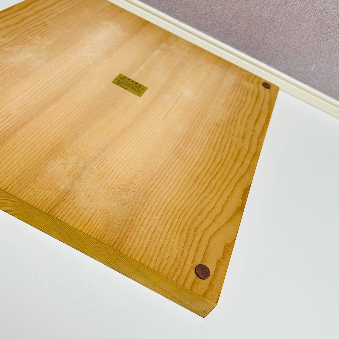 【極上品】卓上碁盤 高級天然木 ハギ板 天地柾 約1寸 2枚継