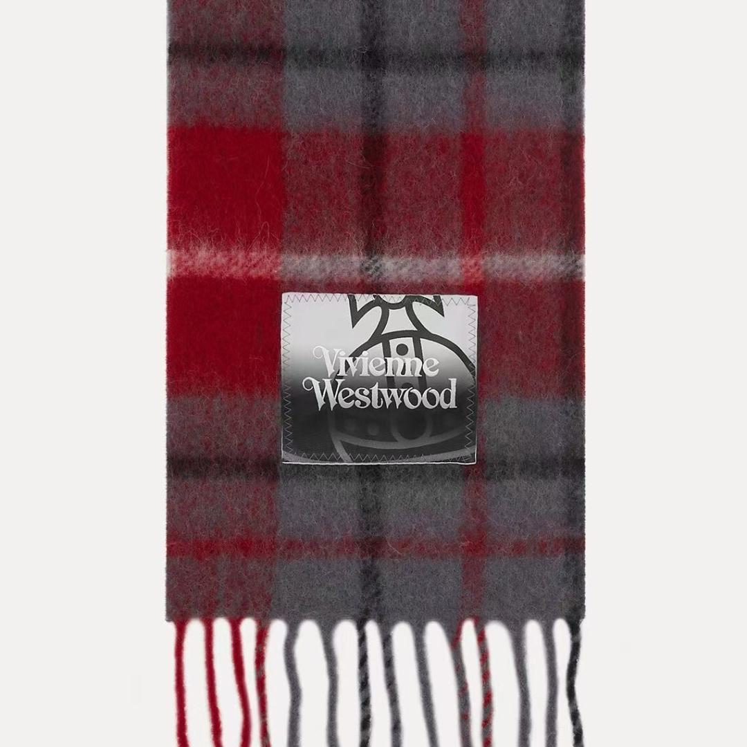 新品 ヴィヴィアンウエストウッド デカロゴ マフラー 大判ストール
