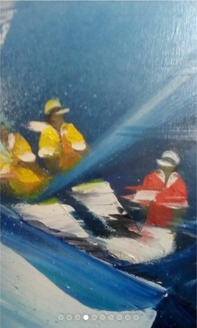 ビクトールスパン 真作ヨットレース油彩変形40号 - メルカリ