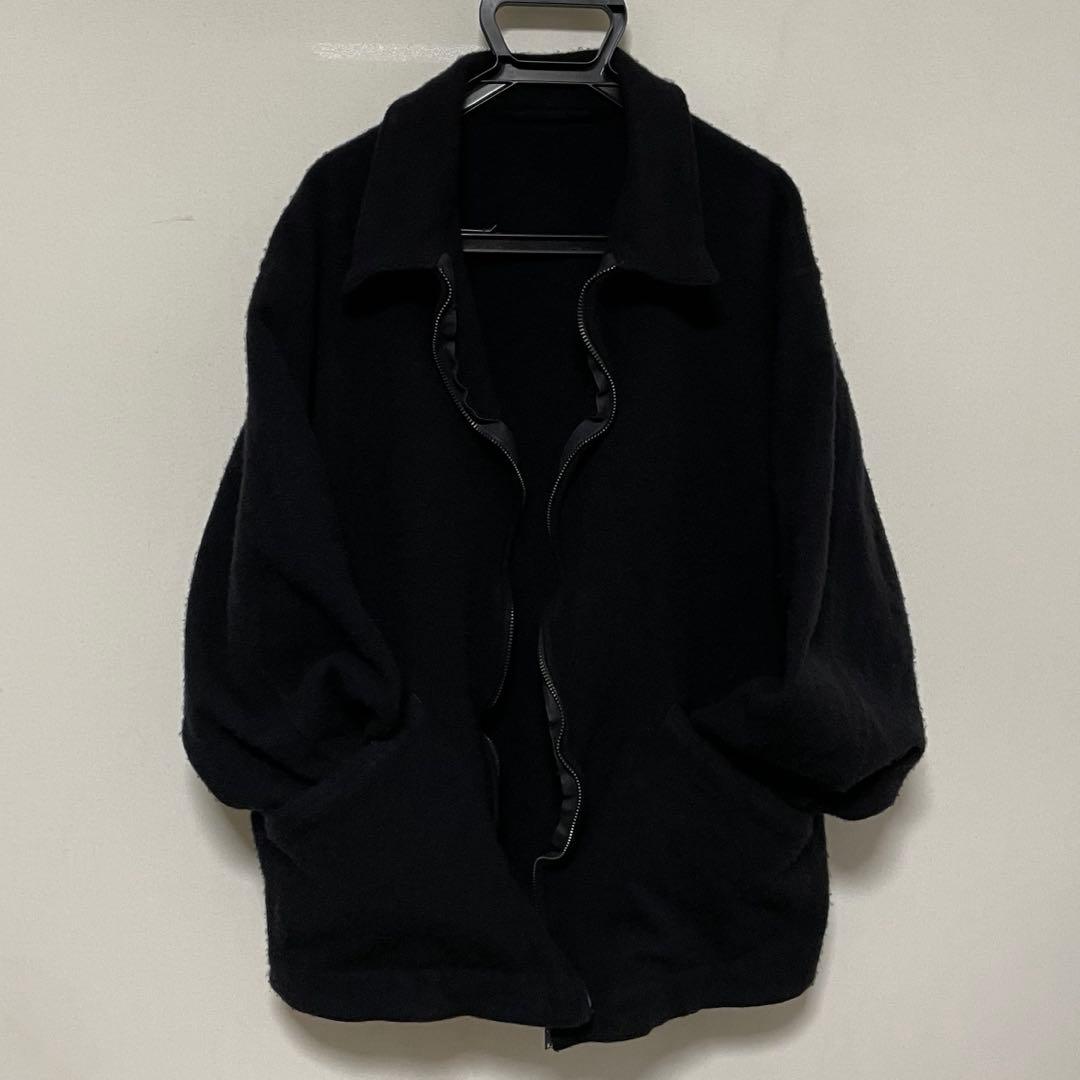 comoli 縮絨ウールジップショートジャケット