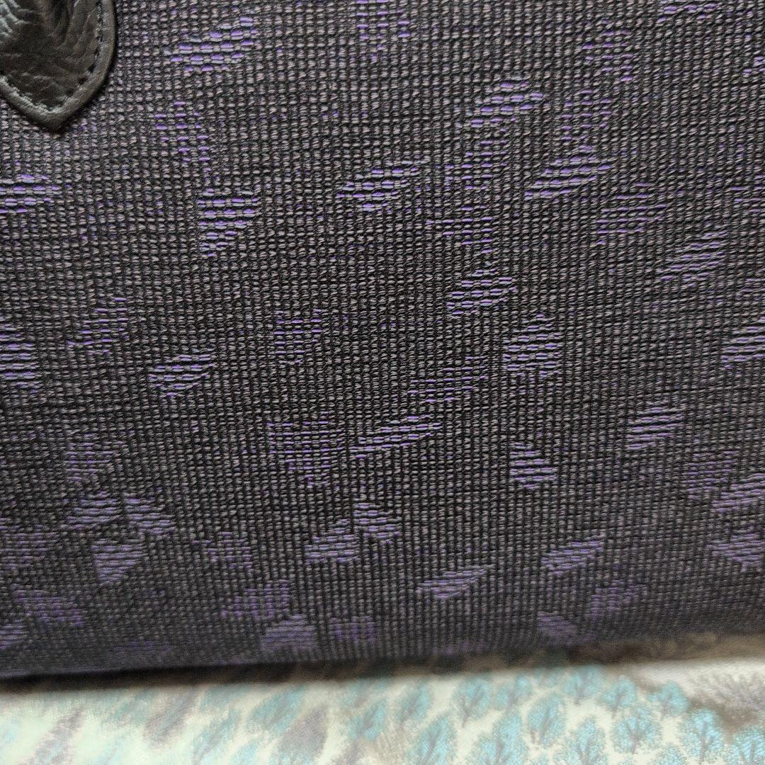 高級利休バック　黒紫花弁　 シンプル トートバッグ 和装バッグ新品