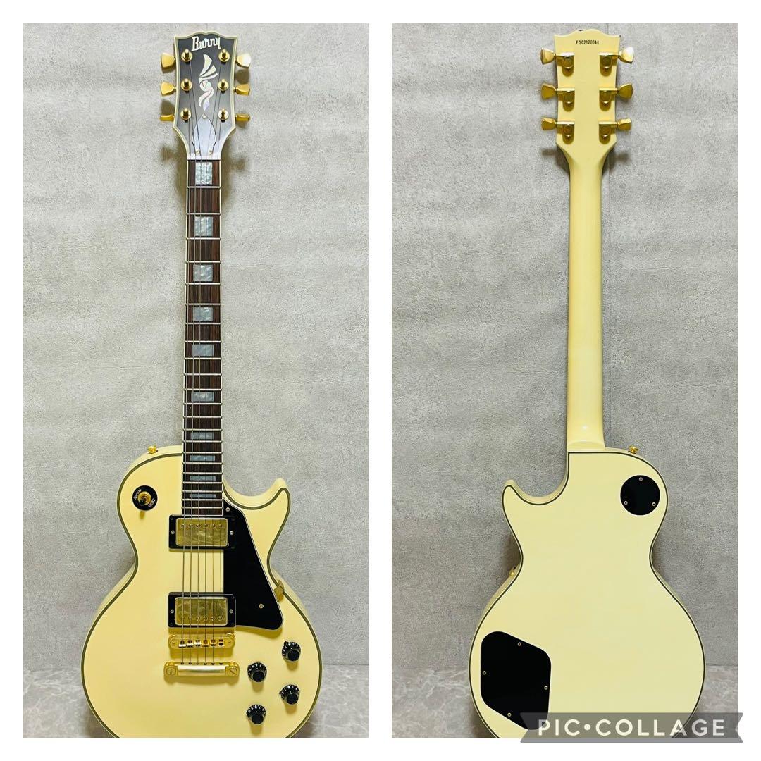 美品 Burny バーニー レスポール カスタム フェルナンデス ホワイト
