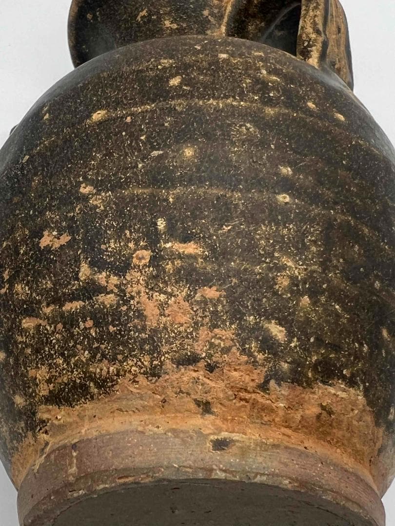 宋 古吉州窯黑釉執壺 水注 水滴水指水差し 古賞物華道香具(A-61)