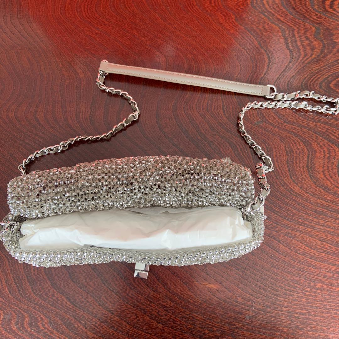 ANITABERLINA シルバービーズパーティーバッグ