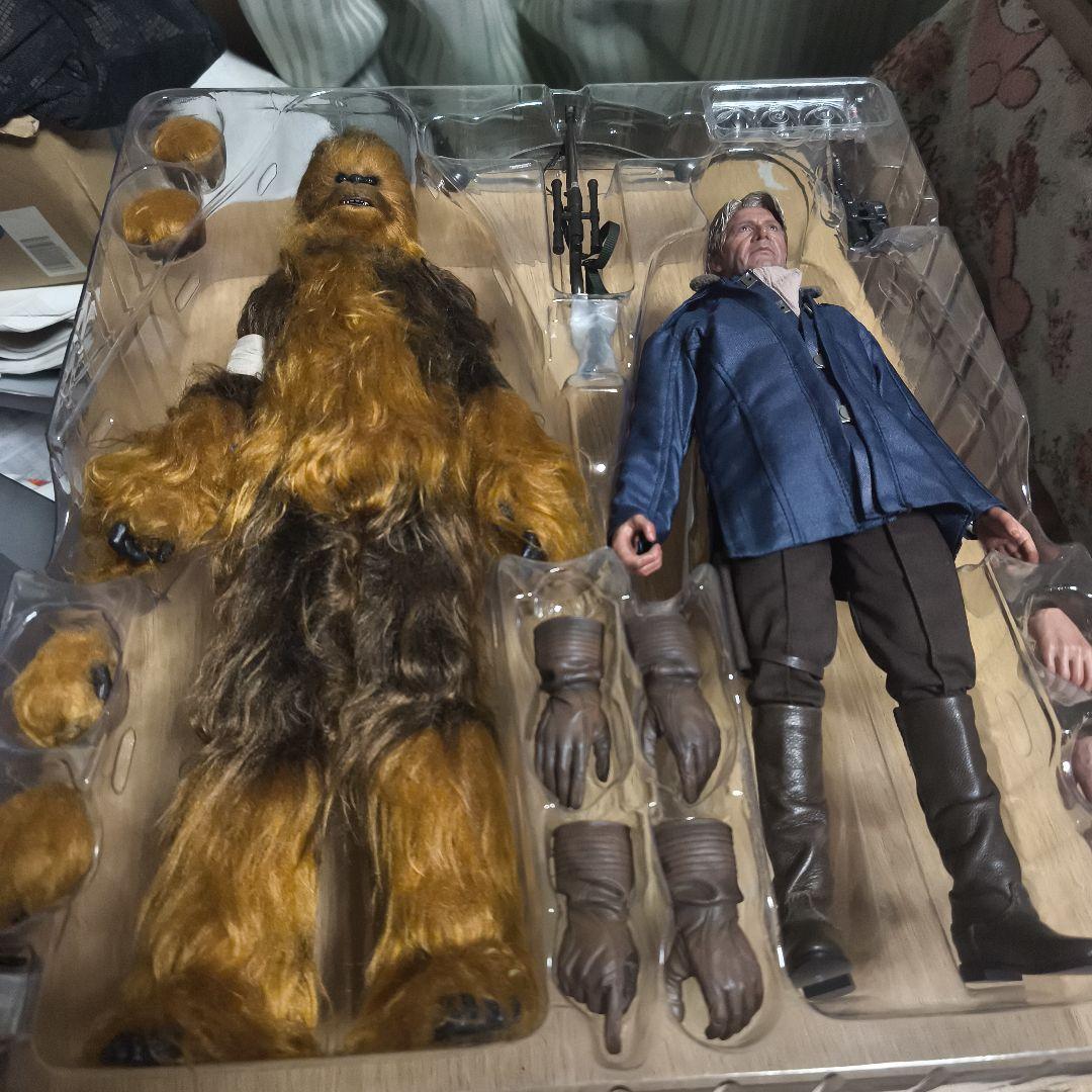 【ホットトイズ】 スターウォーズ／フォースの覚醒1/6ハン・ソロ＆チューバッカ