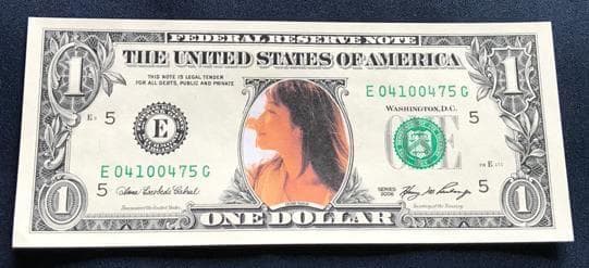 ☆ZARD　坂井泉水　1ドル紙幣　V
