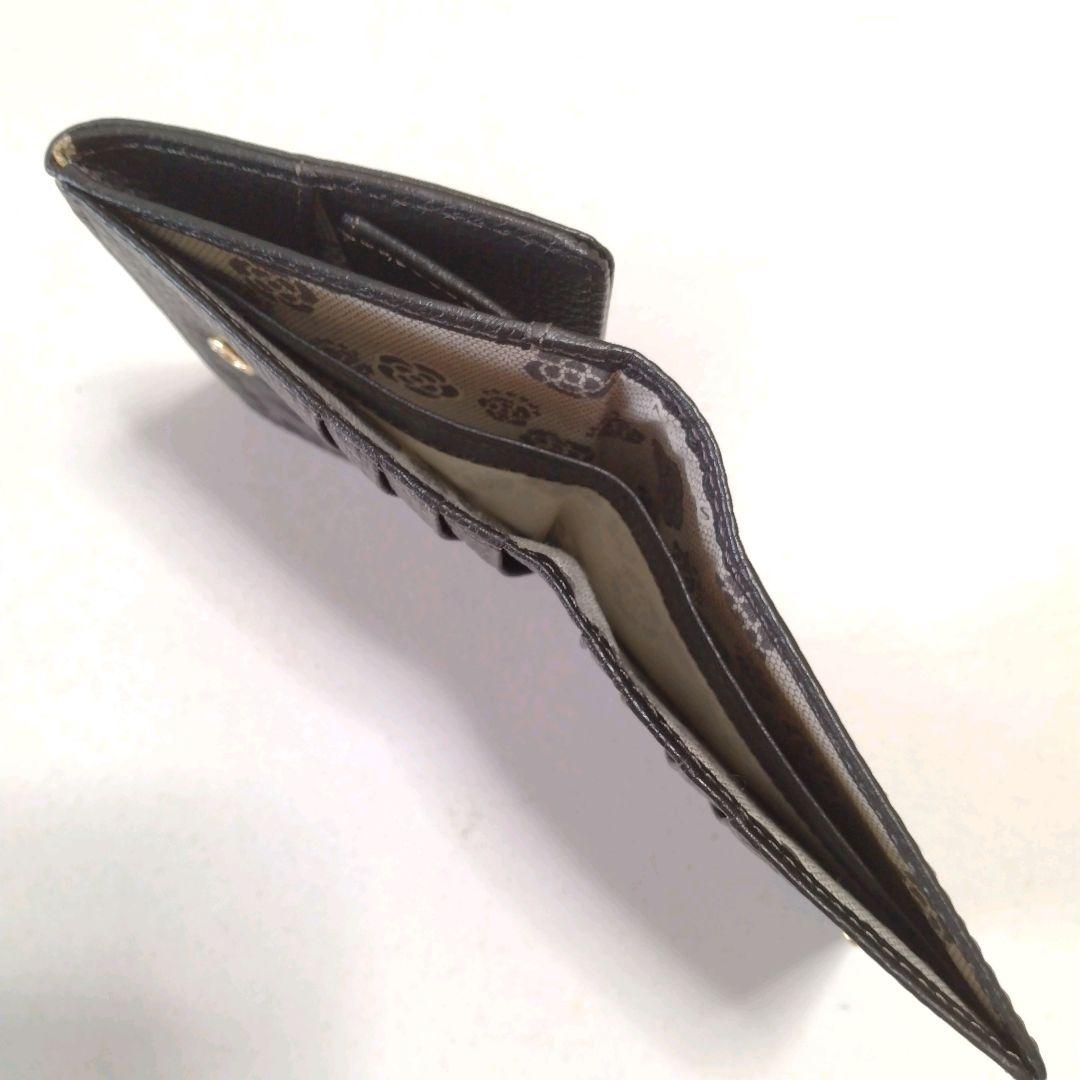 クレイサス✴️アンブラン カメリア 本革 折り財布〈黒〉【新品箱入】