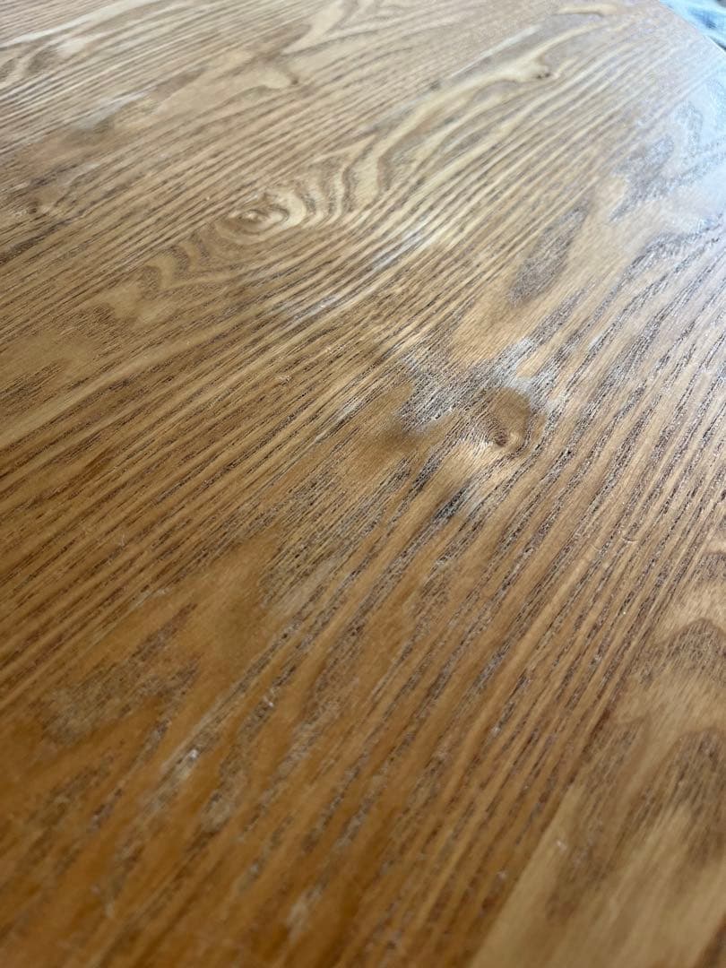 木製半楕円形ダイニングテーブル　椅子は別途出品してます　Francfranc