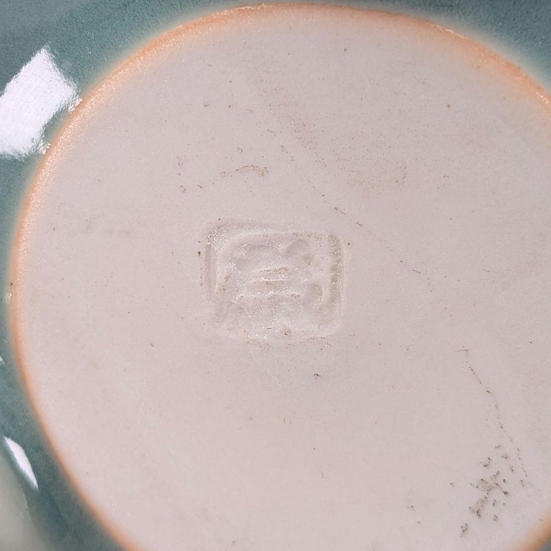 松本為佐視 青磁香炉 合箱 三足香炉 香爐 香道具 茶道具 お