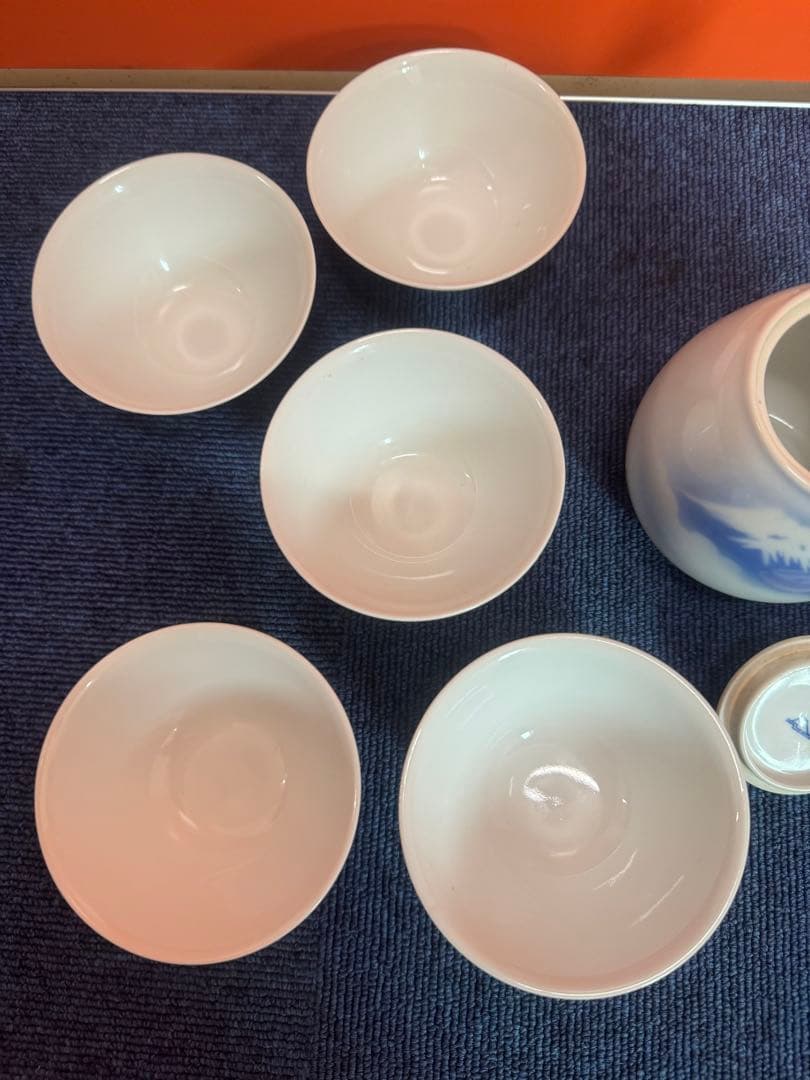 1836 深川製磁 富士山文 茶器セット 急須1客 湯呑5客の通販はau PAY