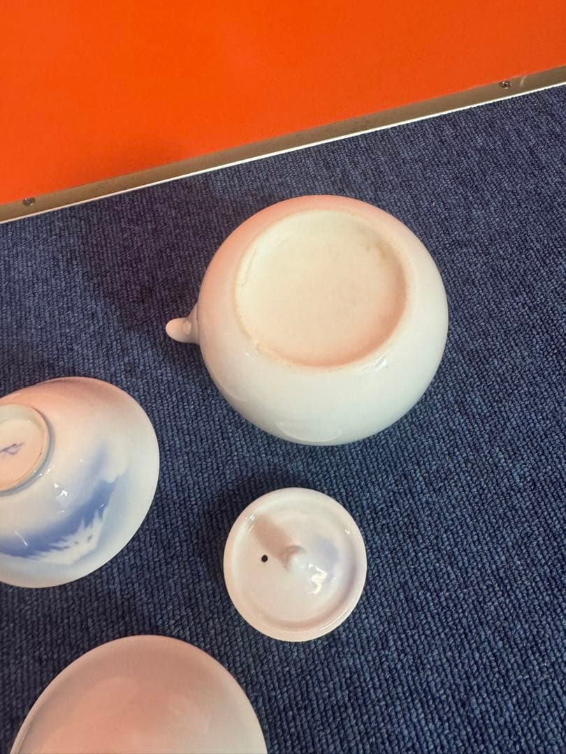 1836 深川製磁 富士山文 茶器セット 急須1客 湯呑5客の通販はau PAY