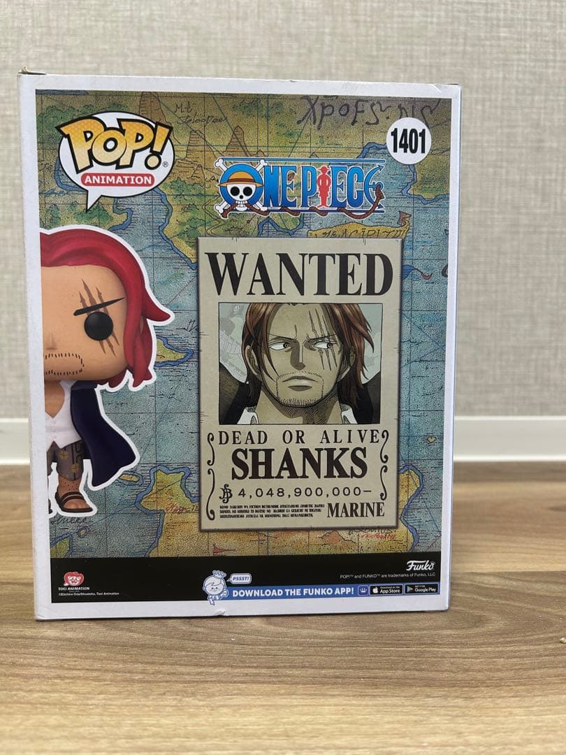 レア限定」FUNKO POP! ワンピース シャンクス 懸賞金 手配書限定版