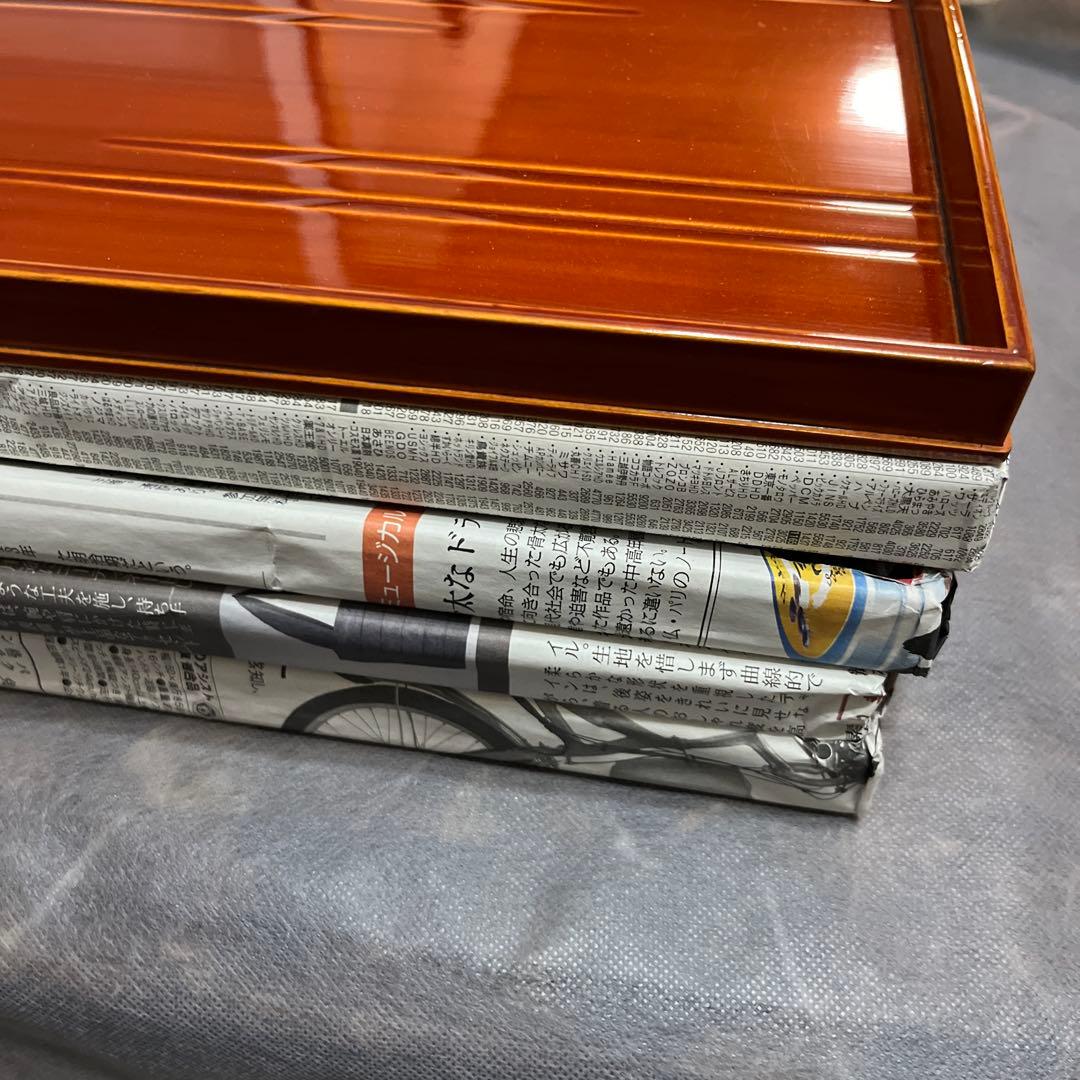 春慶塗 お盆 5枚セット 30cm × 30cm