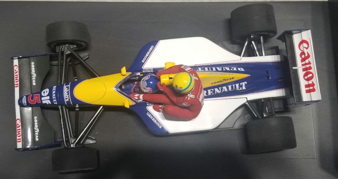 【レア】ミニチャンプス　1/18 ウィリアムズ FW14 マンセルライドオンセナ