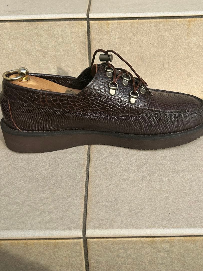 エンジニアードガーメンツ SEBAGO overlap DK brown