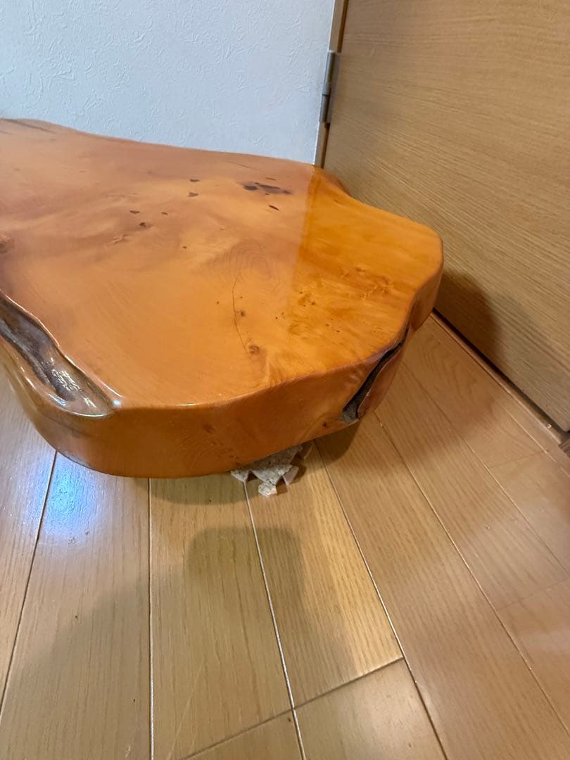 欅製 テーブル 1枚天板 天厚4.5㎝ 花台 香炉 飾り台