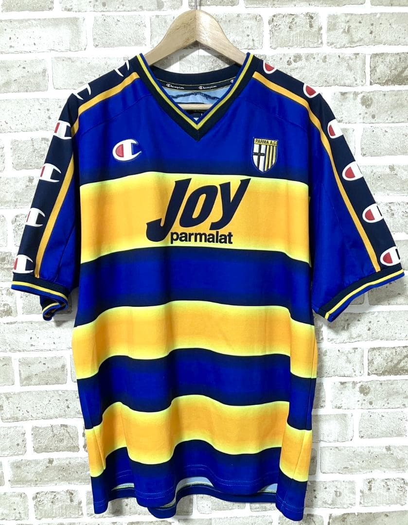 良品 チャンピオン パルマ セリエA 中田英寿 ヒデ 半袖ユニフォーム L