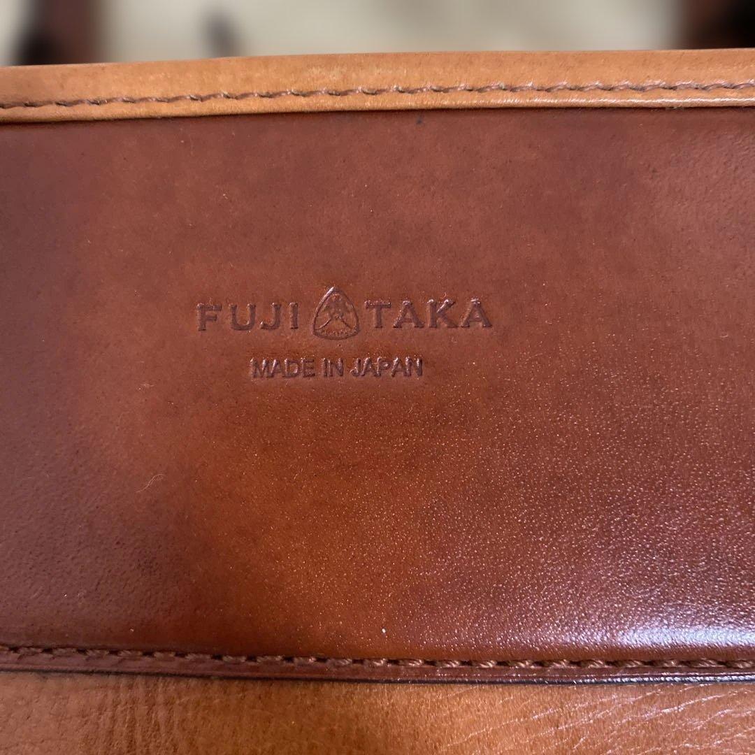 FUJI TAKA ビジネスバッグ レザー　ブラウン