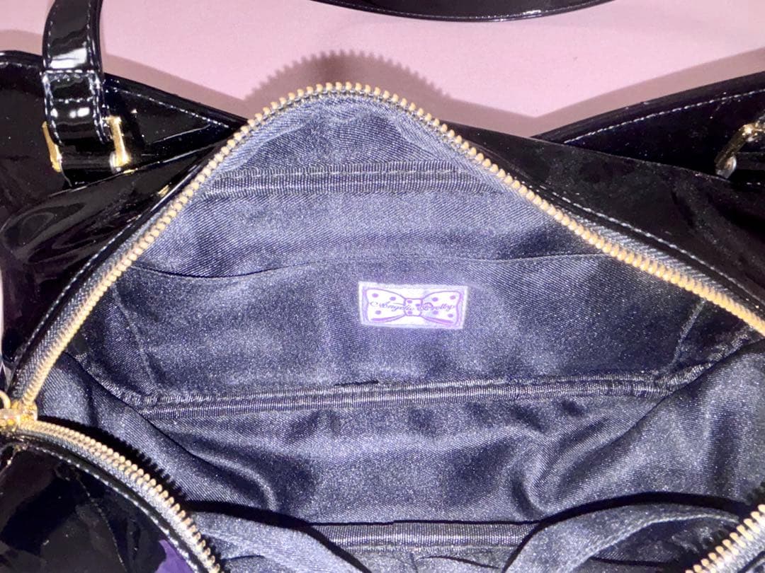 Angelic Pretty キルティング宝石リボンバッグ ブラック ロリータ