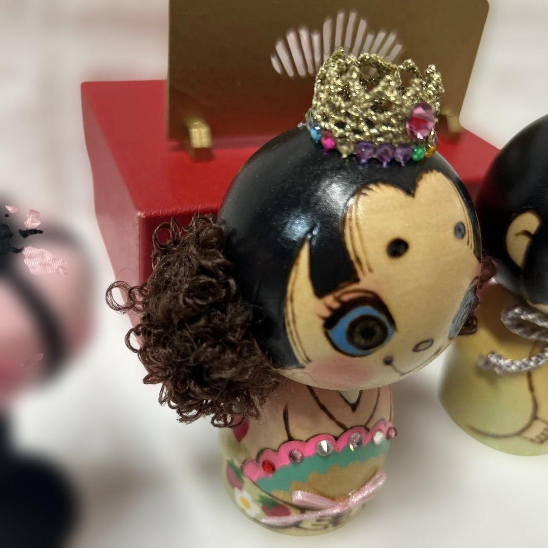 コケッツ cokets. こけし お雛様 2個セット