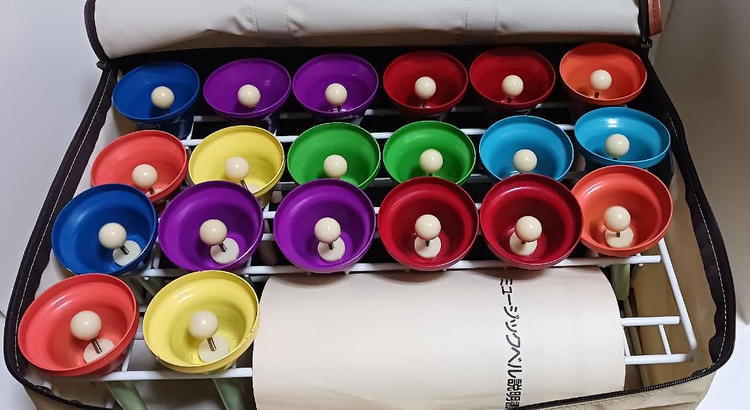 レトロ】 ウチダ ミュージックベル ハンドベル 内田洋行 20本セット