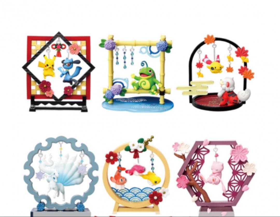 ポケットモンスター　ポケモン ふんわりゆらりん飾り　BOX　6個入