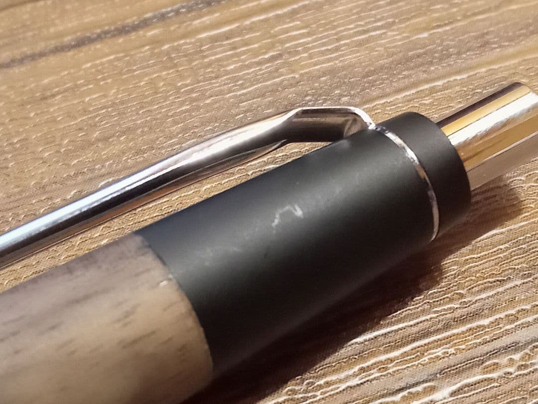 野原工芸　黒柿　シャープペンシル　シャーペン　銀金具