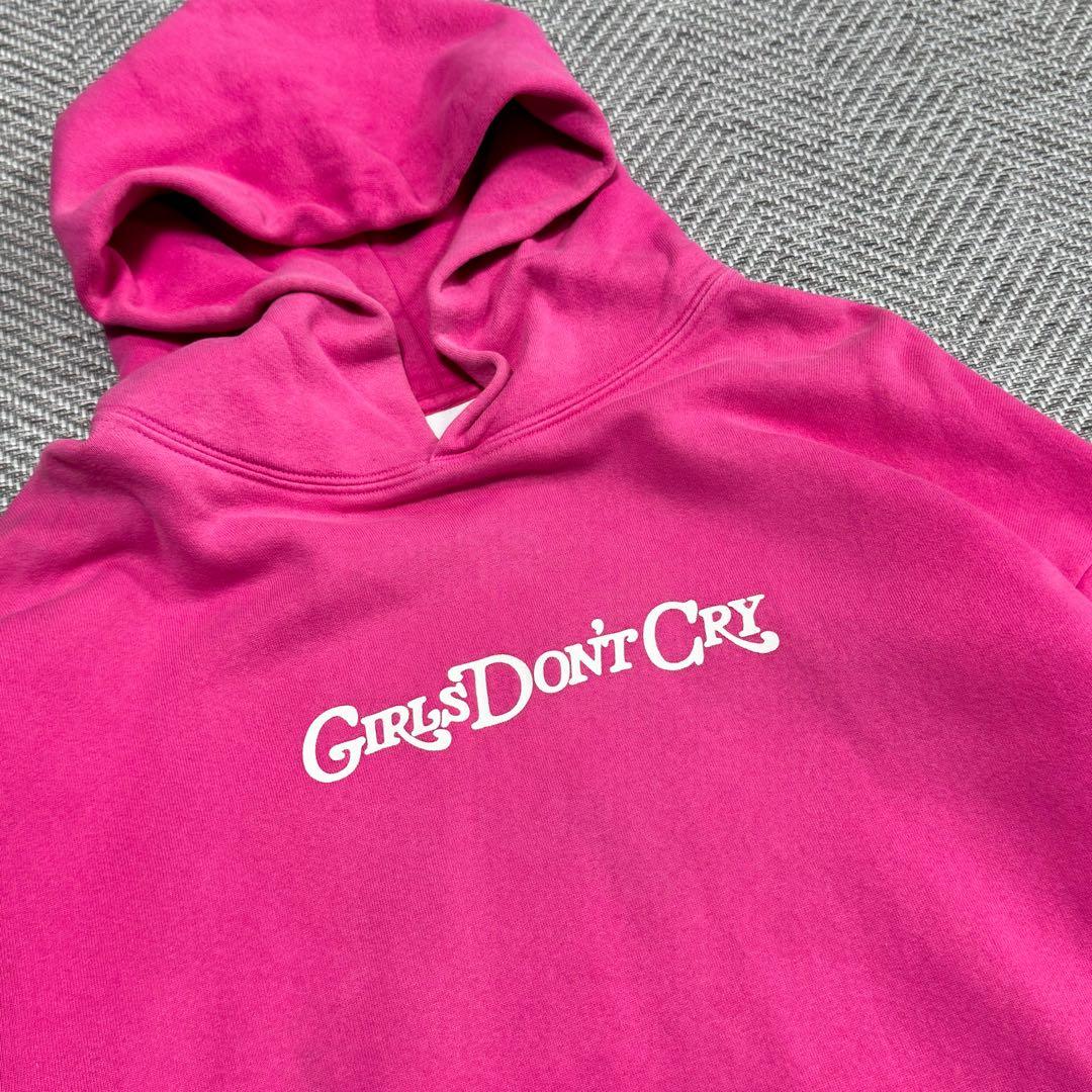 超希少 ガールズドントクライ エンジェル パーカー フーディ ピンク L