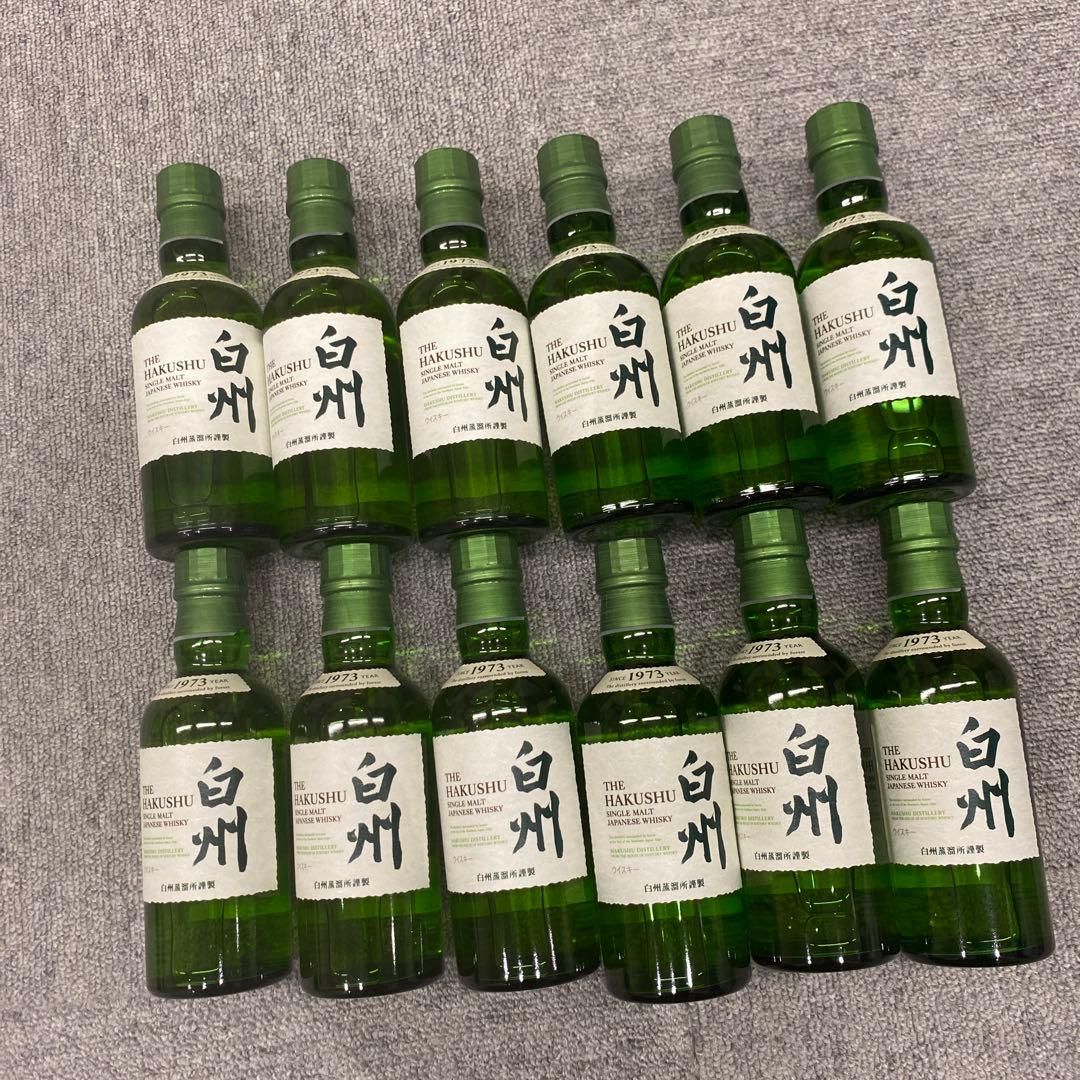 サントリーシングルモルトウイスキー白州180ml瓶6本