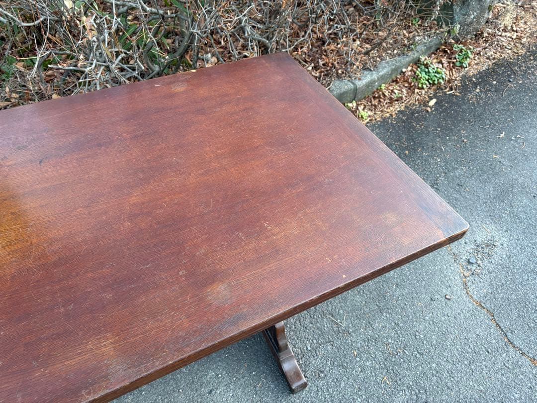 ③ イギリスヴィンテージ 4人掛け ダイニングテーブル リフェクトリー