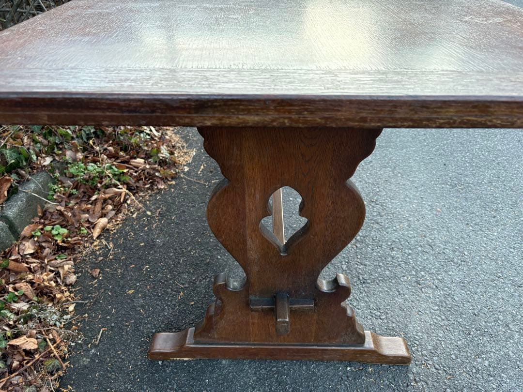 ③ イギリスヴィンテージ 4人掛け ダイニングテーブル リフェクトリー