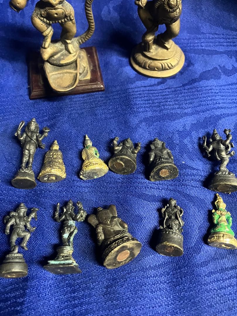 インド神像 金属製彫刻セット