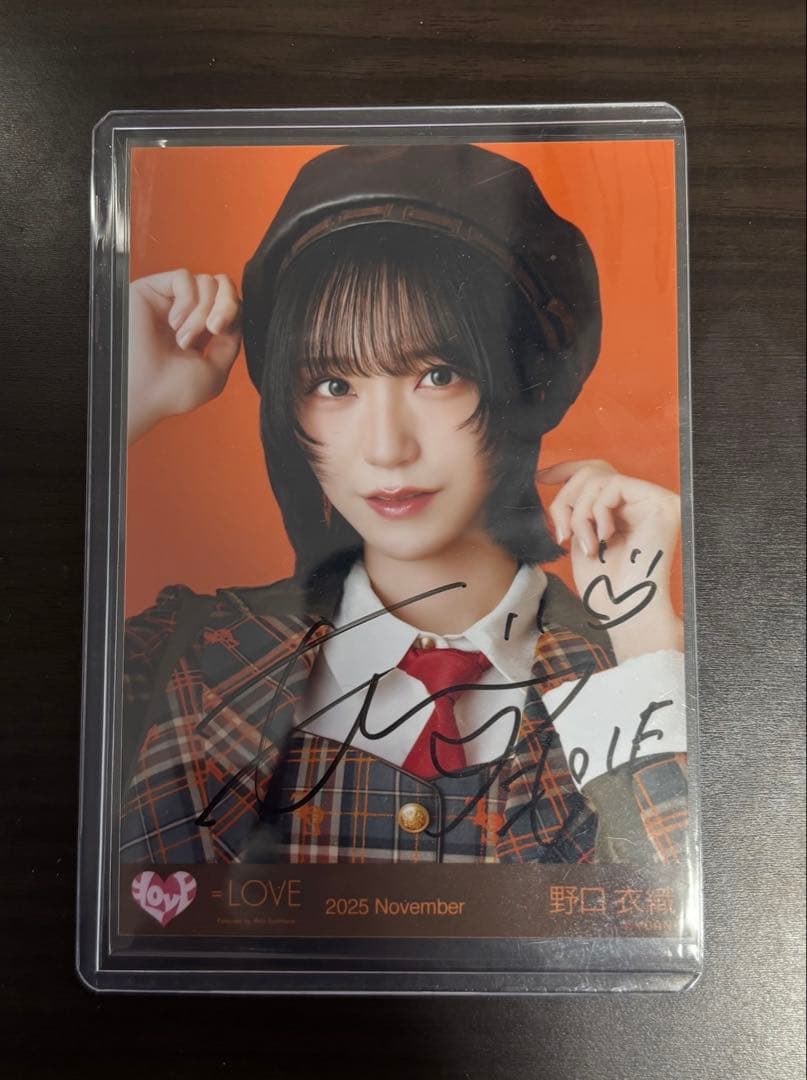野口衣織 直筆 ラブソングに襲われる 生写真 - メルカリ